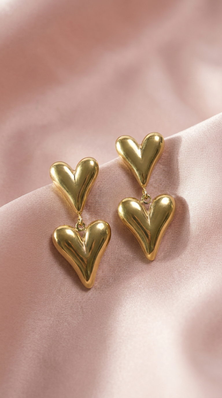 Herz-Ohrringe Designer